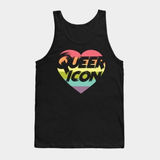 Queer Icon Rainbow Heart Tank Top